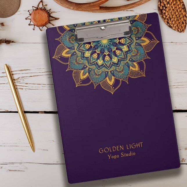 Porte-bloc Yoga Gold Mandala (Yoga Gold Mandala Clipboard)