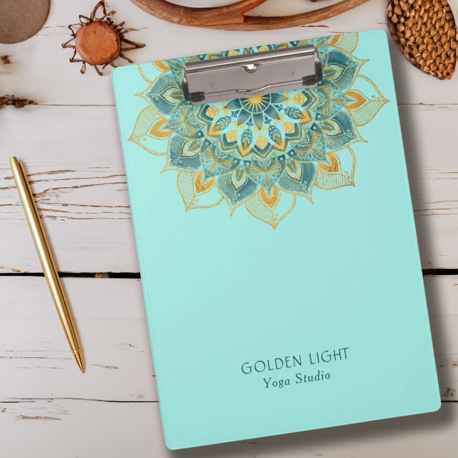 Porte-bloc Yoga Gold Mandala (Yoga Gold Mandala Clipboard)