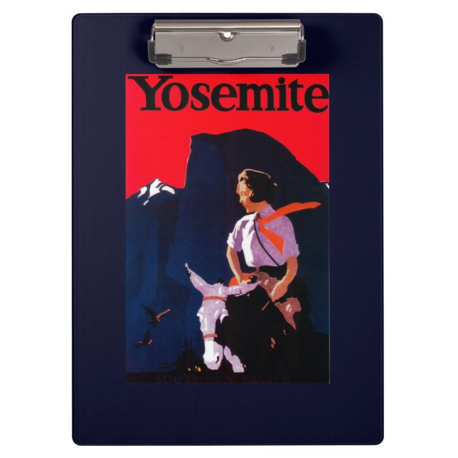 Porte-bloc Yosemite PosterYosemite vintage, CA (Devant)
