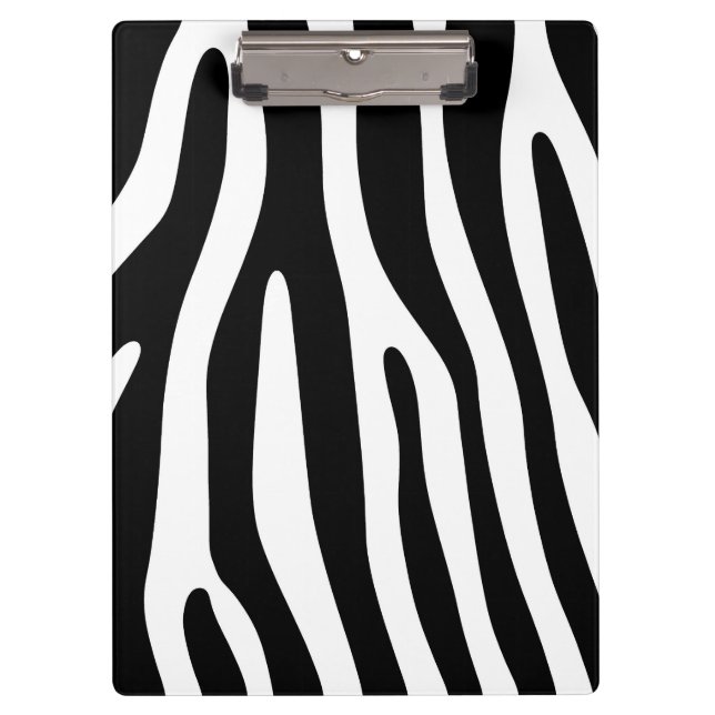 Porte-bloc Zebra rayures motif noir & blanc + vos idées (Devant)