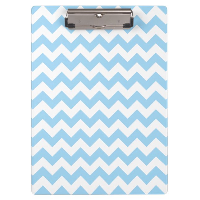 Porte-bloc Zigzag bleu, Chevron bleu, Motif géométrique (Devant)
