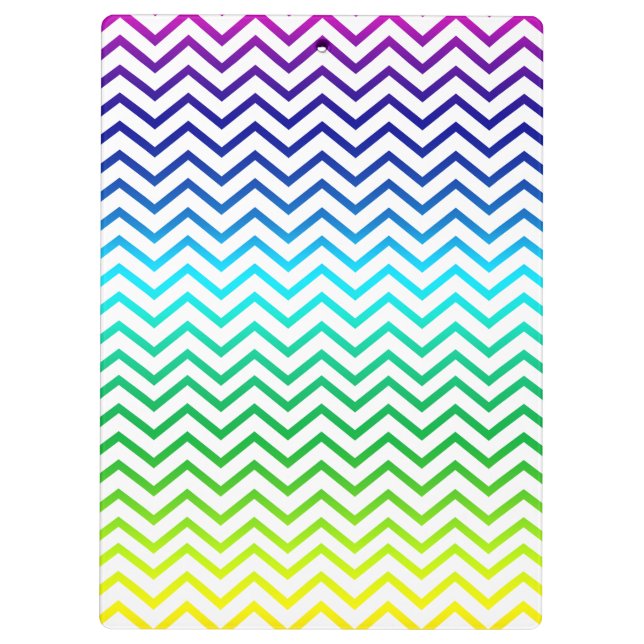 Porte-bloc Zigzag de motif d'arc-en-ciel de Chevron (Dos)