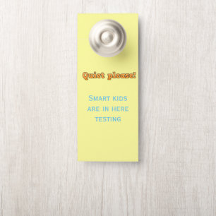 Porte "Calme s'il te plaît !" citation Affichette de por