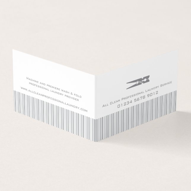 Porte-carte carte de visite de service de blanchis (Extérieur)