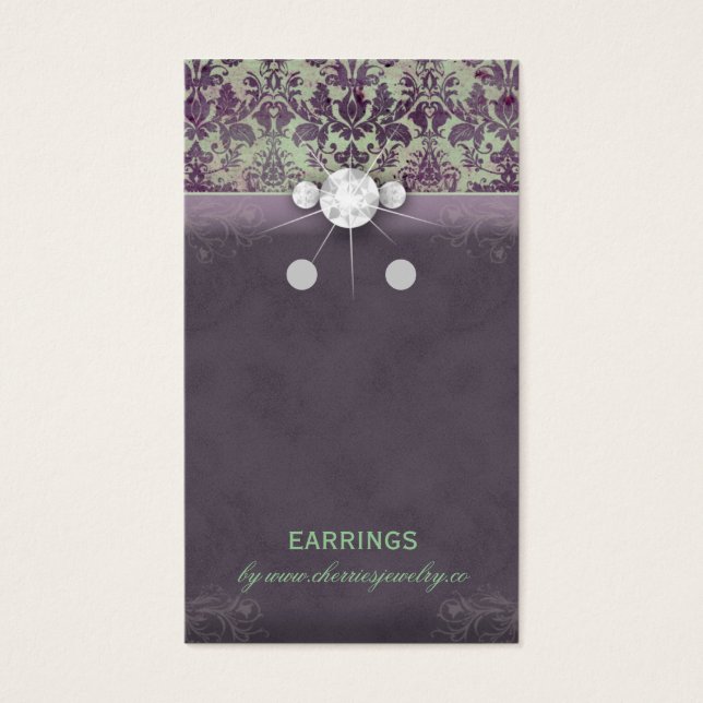 Porte-cartes Cartes Vintage Damask Bijoux GP (Devant)