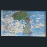 Porte-cartes De Table Claude Monet - La Promenade, Femme avec un Parasol<br><div class="desc">La Promenade,  Femme avec un Parasol / Madame Monet et son fils / La Promenade / La Femme a l'ombrelle - Claude Monet,  1875</div>