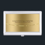 Porte-cartes De Visite Design moderne métal or Design Acier inoxydable lo<br><div class="desc">Simple élégant faux or arrière - plan métallique design, l'acier inoxydable look business cardholder modèle. Il s'agit d'une image et non d'une véritable finition métallique ou métallique. Entièrement personnalisable. Carte de visite correspondant. Si vous avez besoin d'aide pour customiser, changer de couleur ou autre chose à l'un de mes designs,...</div>