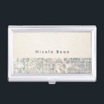 Porte-cartes De Visite Lin Look Sequor Titulaire de carte de visite<br><div class="desc">Linge De Maison Séquins Glamor Titulaire de carte de visite. Customisez avec n'importe quel texte ou laissez-le vide.</div>