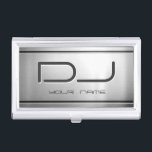 Porte-cartes De Visite Musique balayée par prime DJ en métal d'acier<br><div class="desc">La prime a balayé la musique DJ - conception personnalisable en métal d'acier inoxydable pour vous. Tout le style des textes,  couleurs,  tailles peut être modifié pour adapter vos besoins. Si vous avez besoin de n'importe quelle personnalisation,  svp contactez-moi.
 Voici le carte de visite s'assortir :</div>