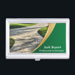 Porte-cartes De Visite Professionnel d'affaires de paysage<br><div class="desc">Porte-cartes de carte de visite pour les paysagistes, le concepteur de pelouse, les services de pelouse, les services extérieurs, les cartes de visite etc… assortis disponibles. 100% personnalisable. Préparez pour compléter les boîtes ou pour cliquer sur dessus le bouton de PERSONNALISER pour ajouter, déplacer, supprimer ou changer le texte ou...</div>