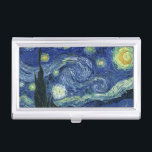 Porte-cartes De Visite Starry Night Vincent van Gogh Art Peinture<br><div class="desc">Vincent van Gogh (Néerlandais, 1853 - 1890) Starry Night, 1889, Huile sur toile Non encadré : 73 × 92 cm (28, 7 × 36, 2 po) Ce tableau représente la vue depuis la fenêtre est de la chambre d'asile de Van Gogh à Saint-Rémy-de-Provence, il ajoute un village aménagé. Il est...</div>