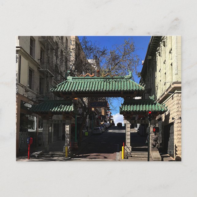 Porte Chinatown de San Francisco #3 Carte postale (Devant)