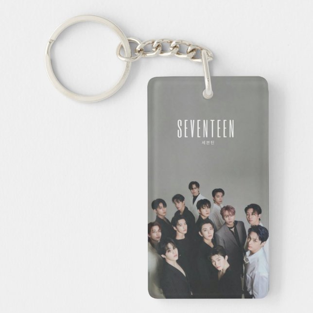Porte-clé an acrylique | KPOP Dix-sept | Côtés sim (Devant)