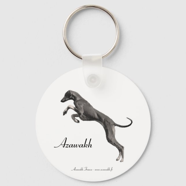 PORTE-CLÉ Azawakh bondissant (Recto)