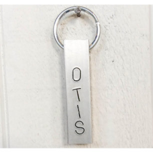 Porte - clé de barre en aluminium gravé personnali