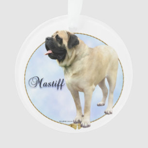 Porte - clé de portrait Fawn Mastiff