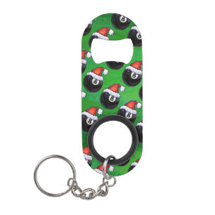 Porte-clé Décapsuleur 8 Bal Christmas Green