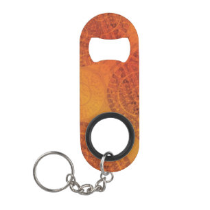 Porte-clé Décapsuleur Acceptation Médaillons de saumons rouges orange