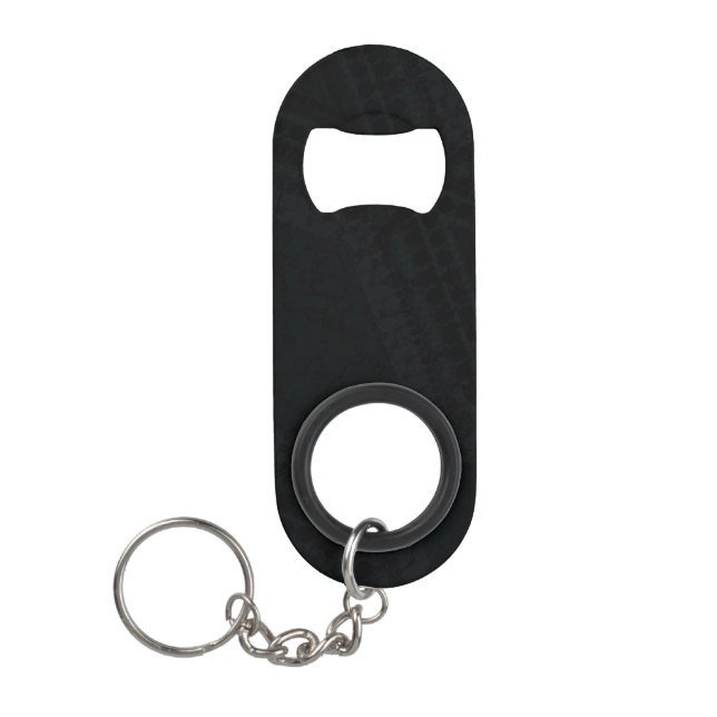 Porte-clé Décapsuleur Acceptation | Texture de saumon noir (Devant)
