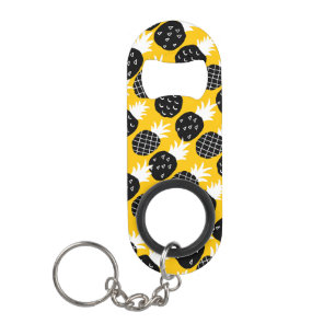 Porte-clé Décapsuleur Ananas noir