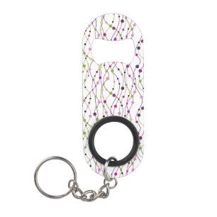 Porte-clé Décapsuleur Arrière - plan multicolore de point