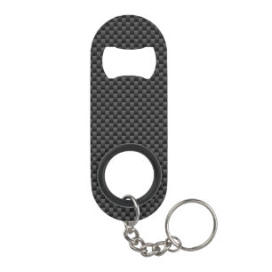 Porte-clé Décapsuleur Arrière - plan noir d'impression de style de fibr