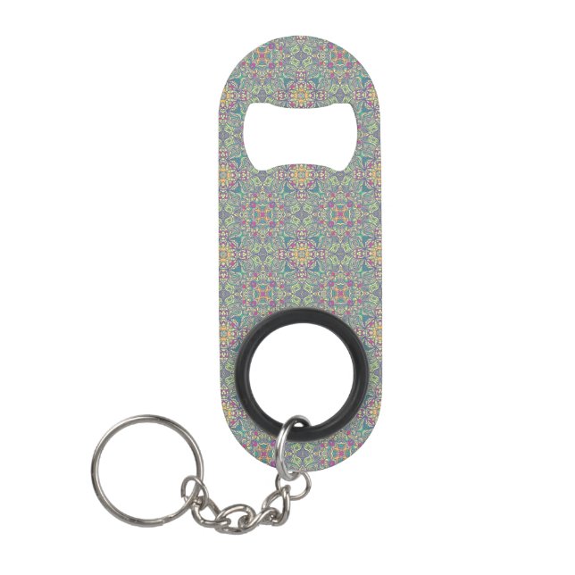 Porte-clé Décapsuleur Arrière - plan vintage abstrait (Devant)
