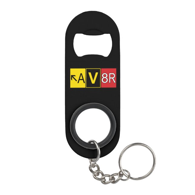 Porte-clé Décapsuleur Aviateur - AV8R - (Dos)