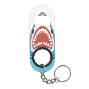 Porte-clé Décapsuleur Bande dessinée drôle de requin