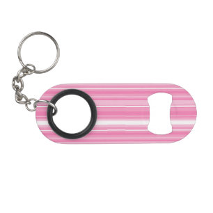 Porte-clé Décapsuleur Bandes roses