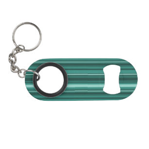 Porte-clé Décapsuleur Bandes turquoises
