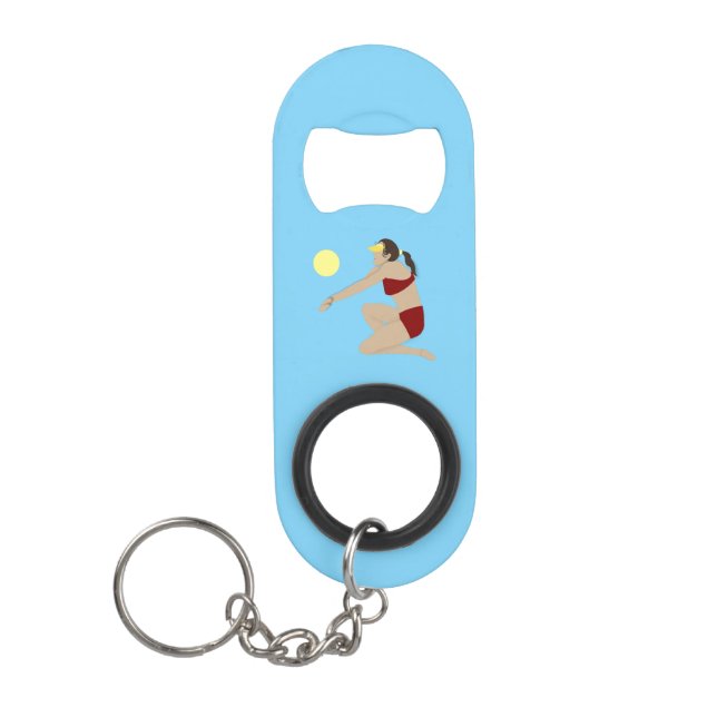 Porte-clé Décapsuleur Beach Volleyball (Devant)