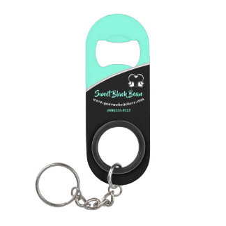 Porte-clé Décapsuleur Bean bleu doux Porte - clé d'affaires promotionnel