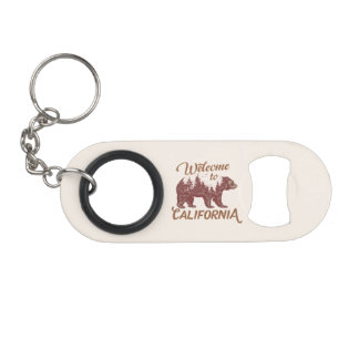 Porte-clé Décapsuleur Bienvenue à California Bear Forest