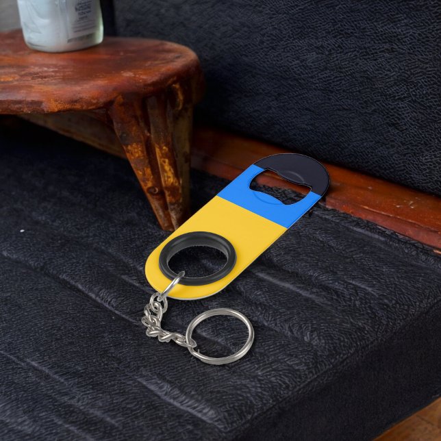 Porte-clé Décapsuleur Bleu jaune (Bottle Openers)