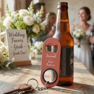 Porte-clé Décapsuleur Cadeau de mariage personnalisé pour hommes