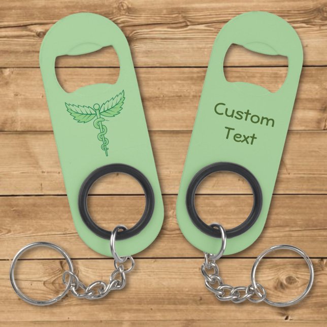 Porte-clé Décapsuleur Caducée avec ouvre-bouteille à porte-clés en feuil (Créateur téléchargé)