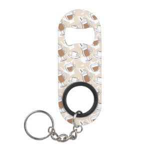 Porte-clé Décapsuleur Café, motif doux