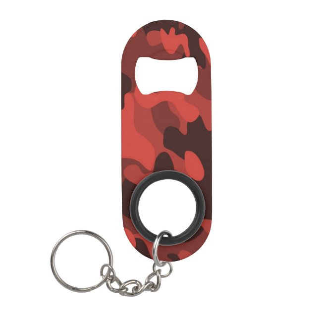 Porte-clé Décapsuleur Camo rouge (Devant)