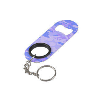 Porte-clé Décapsuleur Camouflage Pastel Blue Motif Abstrait