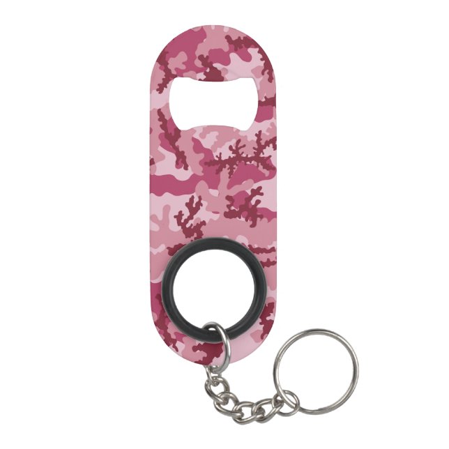 Porte-clé Décapsuleur Camouflage rose (Dos)