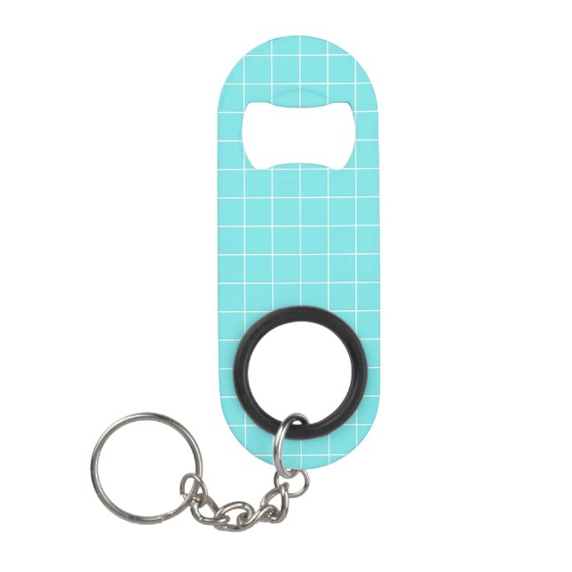Porte-clé Décapsuleur Carreau carré comme Motif chèque (Devant)