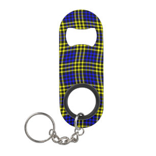 Porte-clé Décapsuleur Carreaux Bleus Jaunes Motif Sans Fin