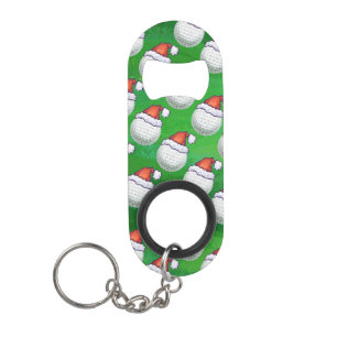 Porte-clé Décapsuleur Casquettes de Noël à la balle de golf