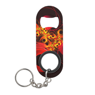 Porte-clé Décapsuleur Cercles colorés Motif d'art Abstrait moderne #08