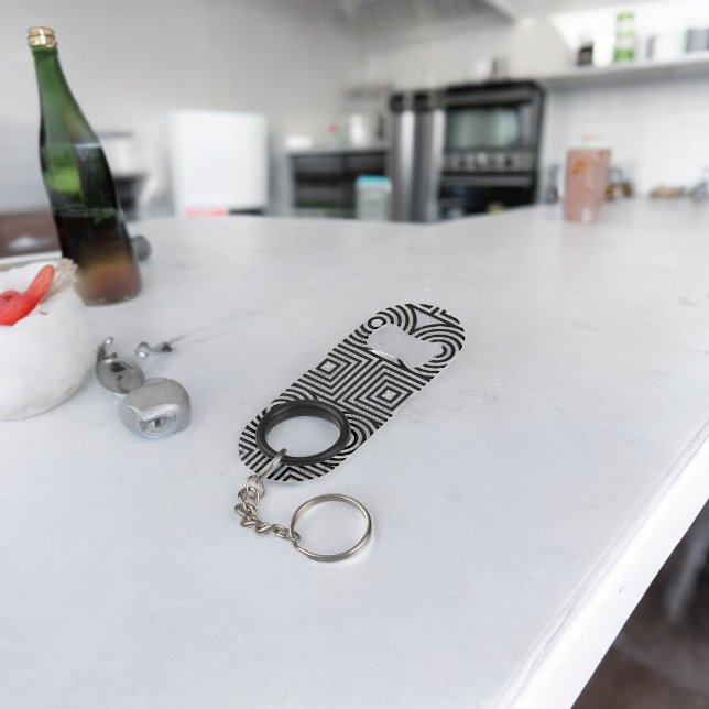 Porte-clé Décapsuleur Cercles géométriques et Carrés (Bottle Openers)