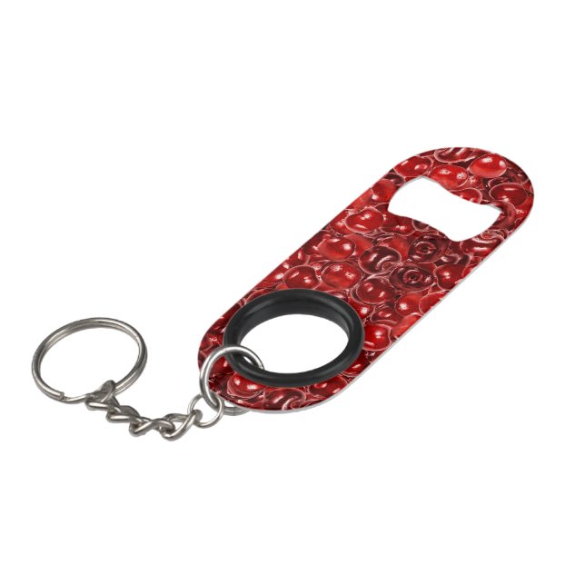Porte-clé Décapsuleur Cerises sucrées (Devant Angle)