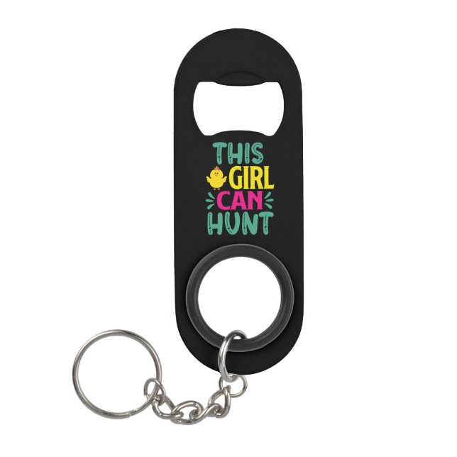 Porte-clé Décapsuleur Cette Fille Peut Chasser Essentiel (Devant)