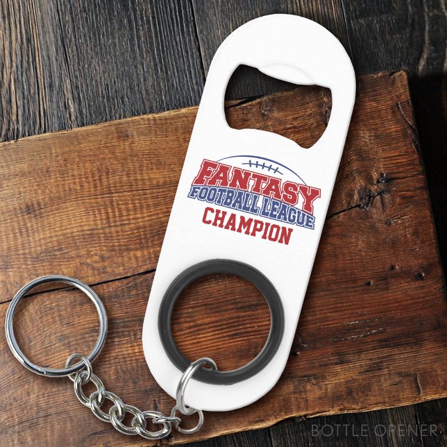 Porte-clé Décapsuleur Championne d'Imaginaire de football (Custom Bottle Opener)