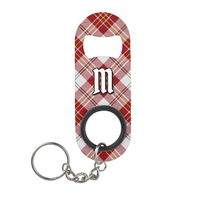 Porte-clé Décapsuleur Clan MacPherson Robe Rouge Tartan (Devant)